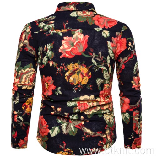 Mens printed long sleeve shirt